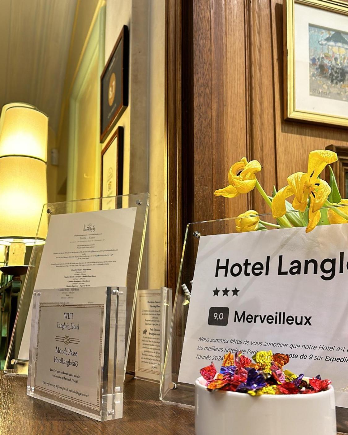 Hotel Langlois Paris Exterior foto